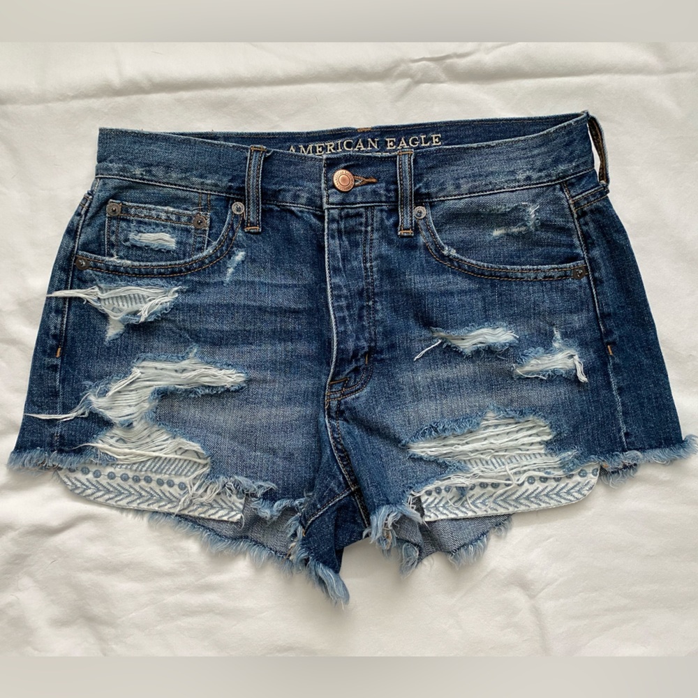 American Eagle Vintage Hi Rise Festival shorts